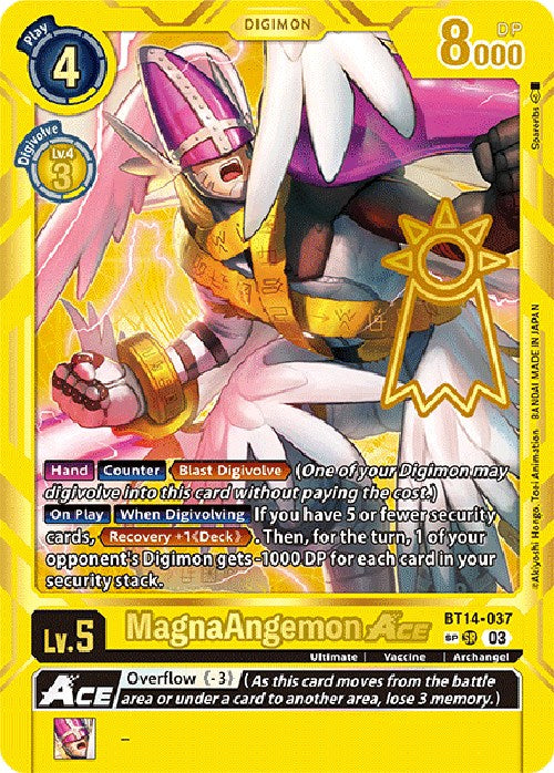 MagnaAngemon Ace (Special Rare) [BT14-037] [Exceed Apocalypse] Foil