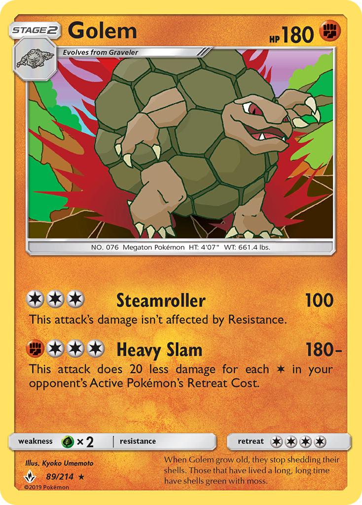 Golem (89/214) [Sun & Moon: Unbroken Bonds] - Duel Kingdom