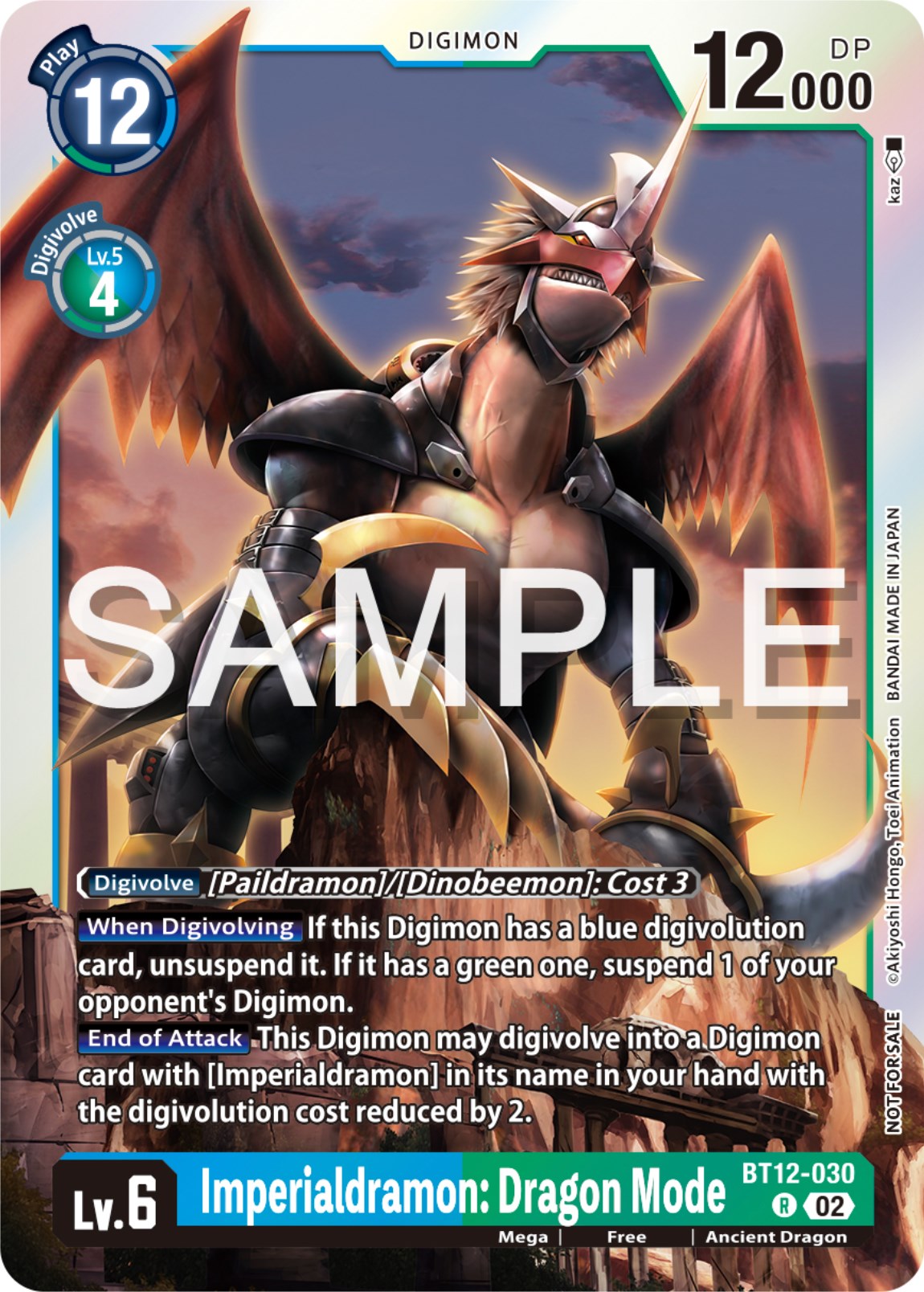 Imperialdramon: Dragon Mode (Event Pack 6) [BT12-030] [Across Time] Foil