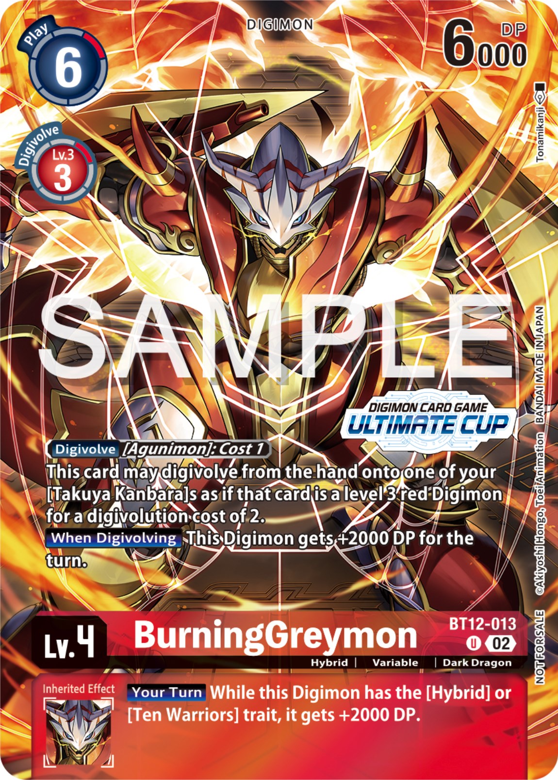 BurningGreymon (Ultimate Cup 2024) [BT12-013] [Across Time] Foil