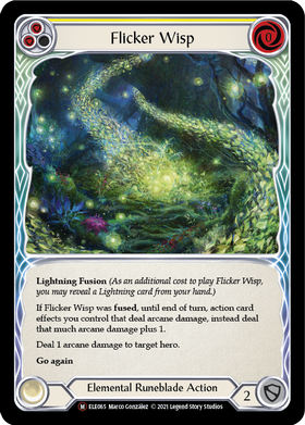 Flicker Wisp [U-ELE065] Unlimited Rainbow Foil - Duel Kingdom