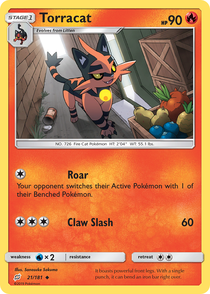 Torracat (21/181) [Sun & Moon: Team Up] - Duel Kingdom