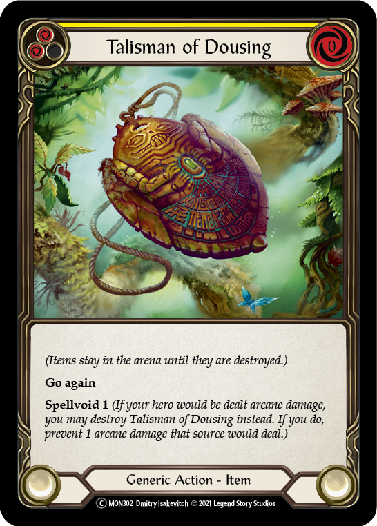 Talisman of Dousing (Rainbow Foil) [U-MON302-RF] Unlimited Rainbow Foil - Duel Kingdom