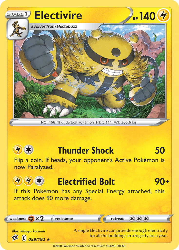 Electivire (59/192) [Sword & Shield: Rebel Clash] - Duel Kingdom