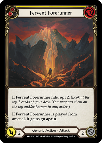 Fervent Forerunner (Yellow) [ARC183-C] 1st Edition Normal - Duel Kingdom