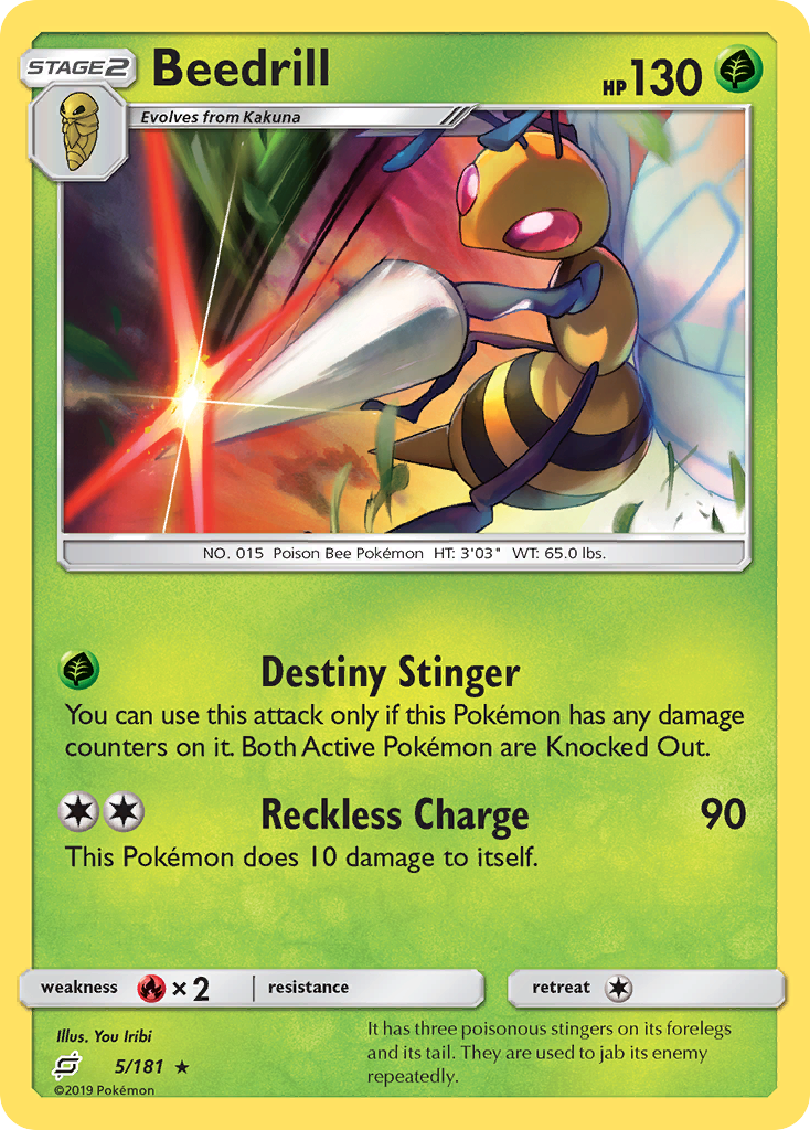 Beedrill (5/181) [Sun & Moon: Team Up] - Duel Kingdom