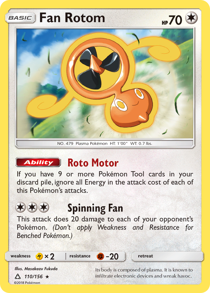 Fan Rotom (110/156) [Sun & Moon: Ultra Prism] - Duel Kingdom