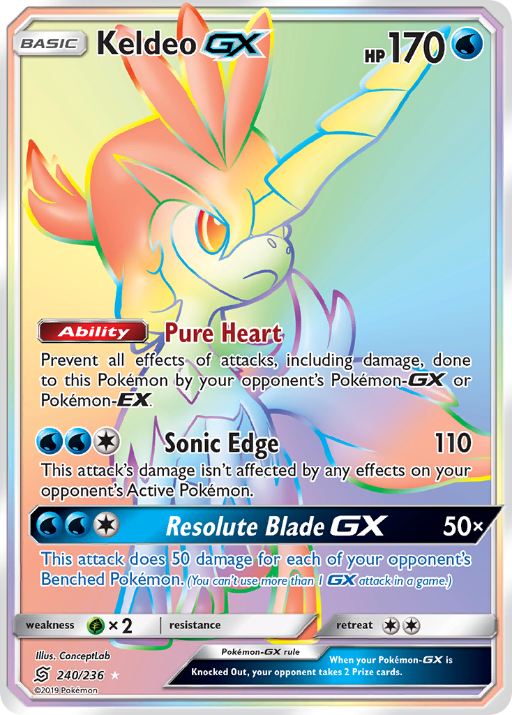 Keldeo GX (240/236) [Sun & Moon: Unified Minds] - Duel Kingdom