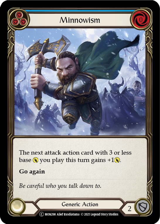 Minnowism (Blue) (Rainbow Foil) [U-MON298-RF] Unlimited Rainbow Foil - Duel Kingdom