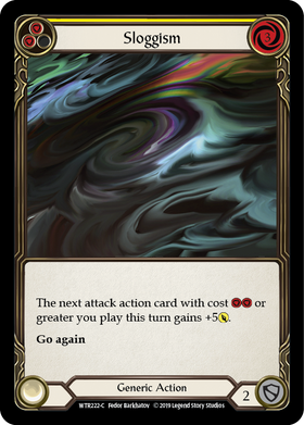 Sloggism (Yellow) [WTR222-C] Alpha Print Rainbow Foil - Duel Kingdom