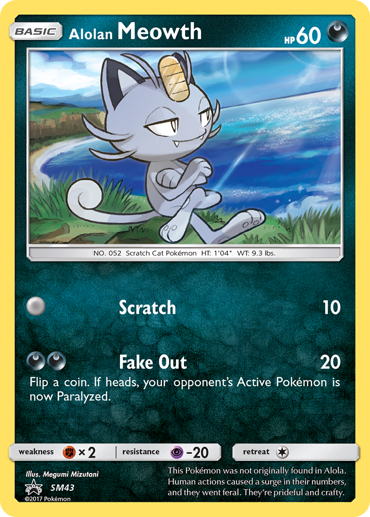 Alolan Meowth (SM43) [Sun & Moon: Black Star Promos] - Duel Kingdom