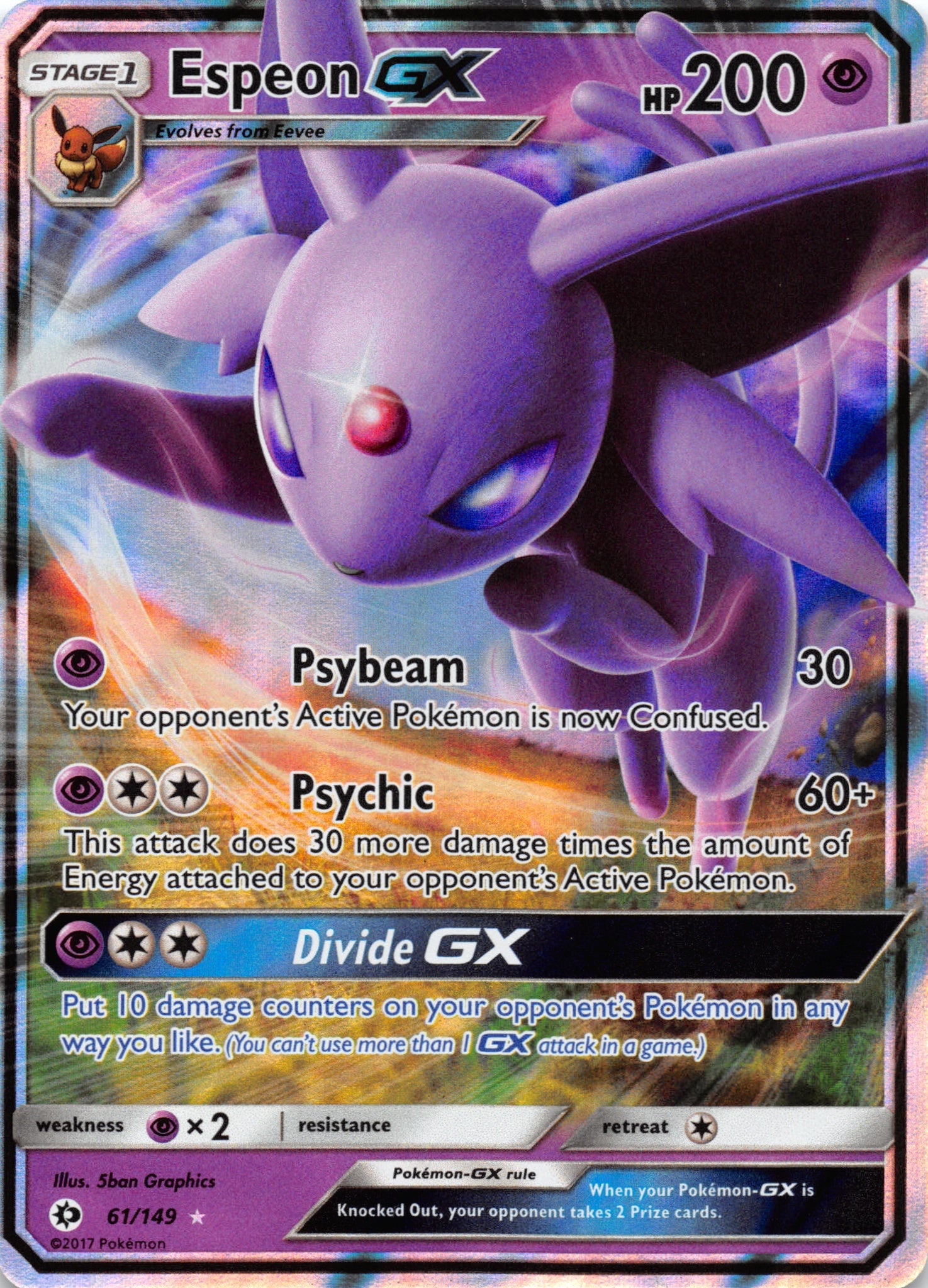 Espeon GX (61) [SM Base Set] - Duel Kingdom