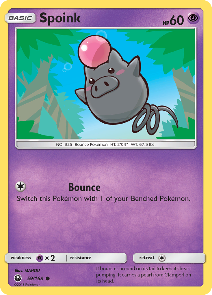 Spoink (59/168) [Sun & Moon: Celestial Storm] - Duel Kingdom