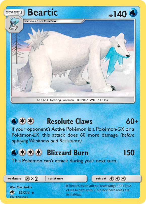 Beartic (62/214) [Sun & Moon: Lost Thunder] - Duel Kingdom