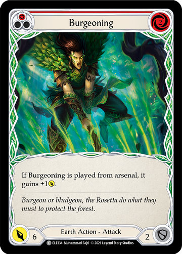 Burgeoning (Red) [ELE134] 1st Edition Normal - Duel Kingdom