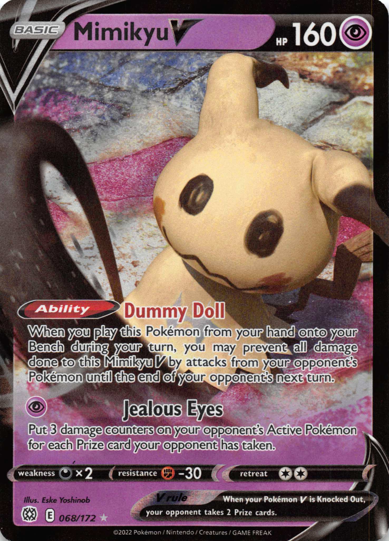 Mimikyu V (068/172) [Sword & Shield: Brilliant Stars]