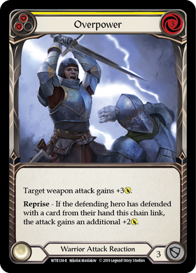 Overpower (Yellow) [WTR124-R] Alpha Print Normal - Duel Kingdom