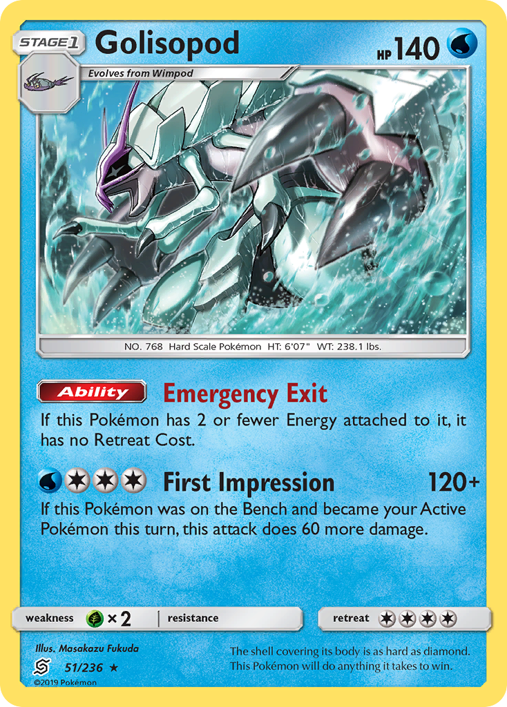 Golisopod (51/236) [Sun & Moon: Unified Minds] - Duel Kingdom