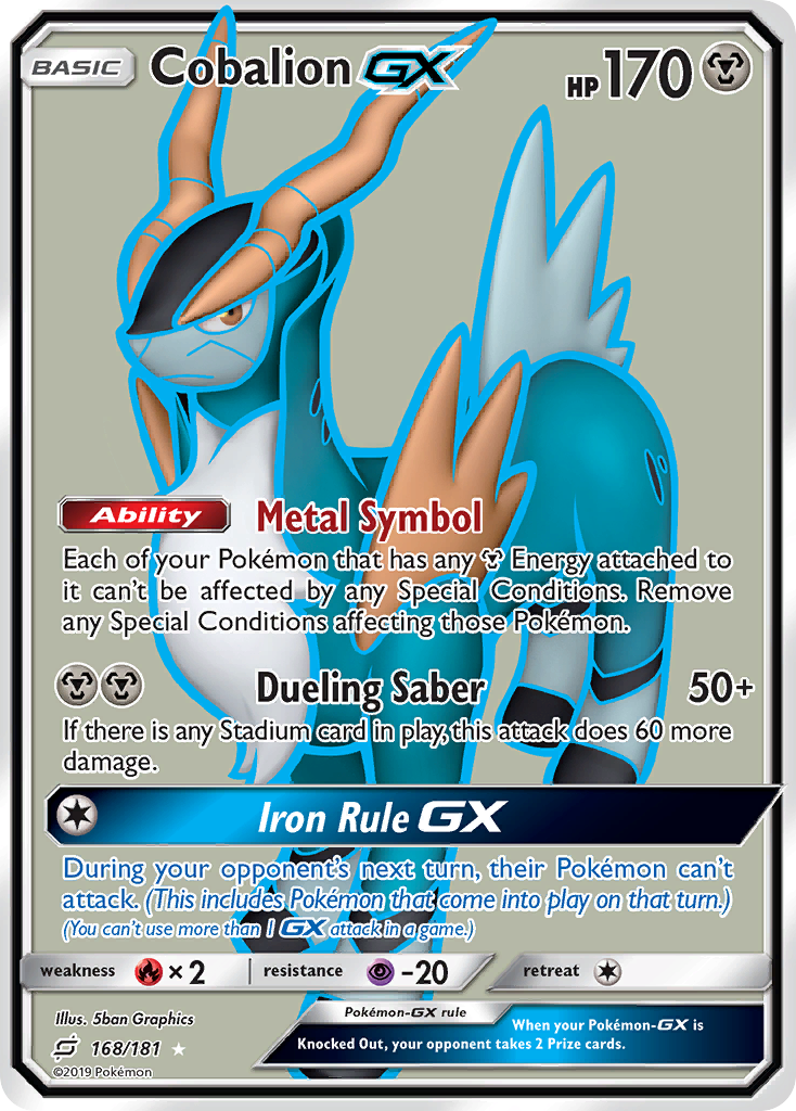 Cobalion GX (168/181) [Sun & Moon: Team Up] - Duel Kingdom