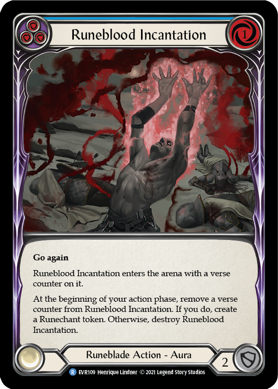 Runeblood Incantation (Blue) [EVR109] 1st Edition Normal - Duel Kingdom
