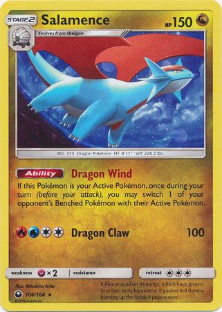 Salamence (106/168) (Cosmos Holo) [Sun & Moon: Celestial Storm] - Duel Kingdom