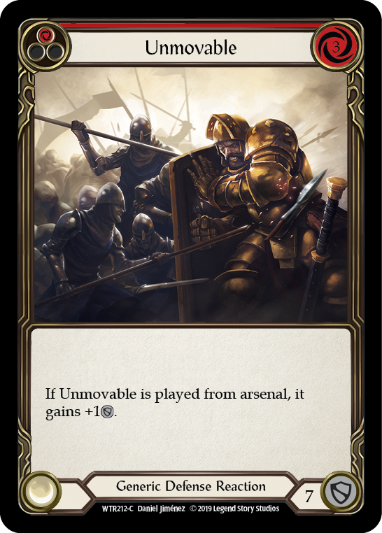 Unmovable (Red) [WTR212-C] Alpha Print Normal - Duel Kingdom