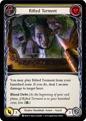 Rifted Torment (Yellow) [MON178] 1st Edition Normal - Duel Kingdom
