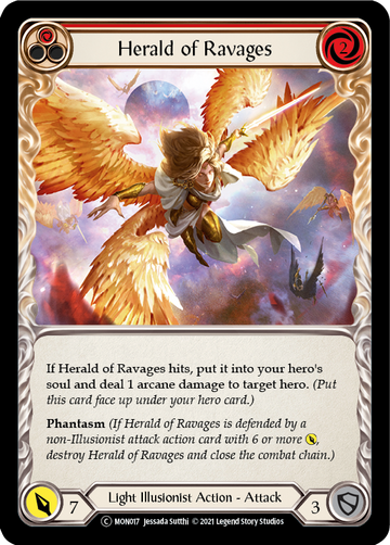 Herald of Ravages (Red) [U-MON017] Unlimited Normal - Duel Kingdom