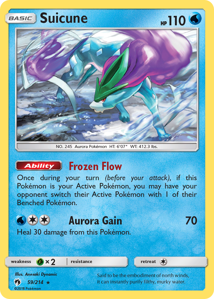 Suicune (59/214) [Sun & Moon: Lost Thunder] - Duel Kingdom