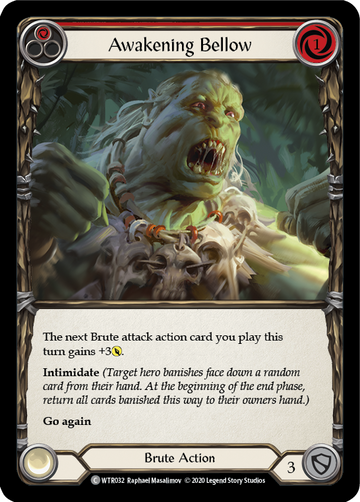 Awakening Bellow (Red) [WTR032] Unlimited Rainbow Foil - Duel Kingdom