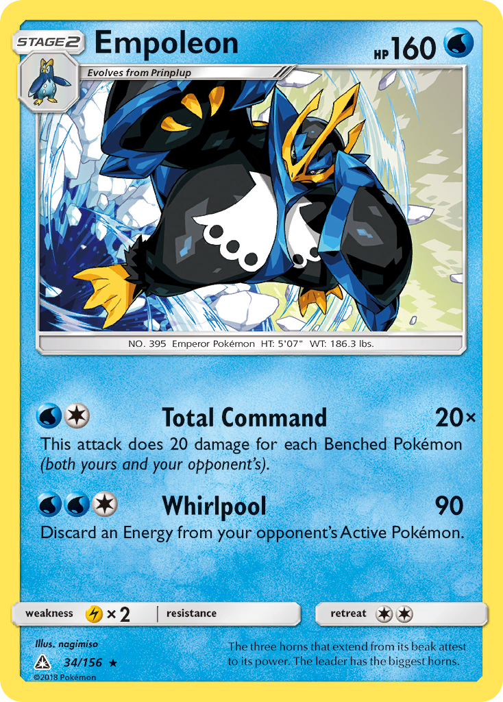 Empoleon (34/156) [Sun & Moon: Ultra Prism] - Duel Kingdom