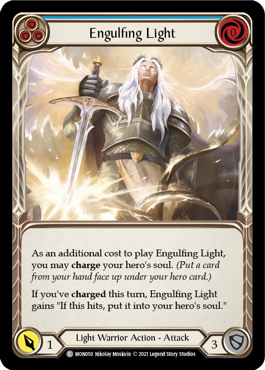 Engulfing Light (Blue) [MON050] 1st Edition Normal - Duel Kingdom