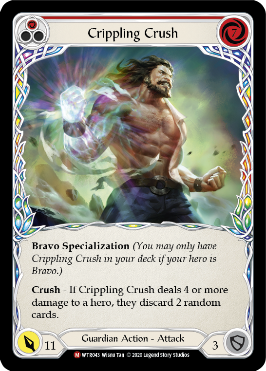 Crippling Crush [WTR043] Unlimited Rainbow Foil - Duel Kingdom