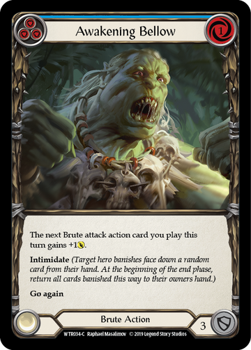 Awakening Bellow (Blue) [WTR034-C] Alpha Print Normal - Duel Kingdom