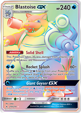 Blastoise GX (218/214) [Sun & Moon: Unbroken Bonds] - Duel Kingdom