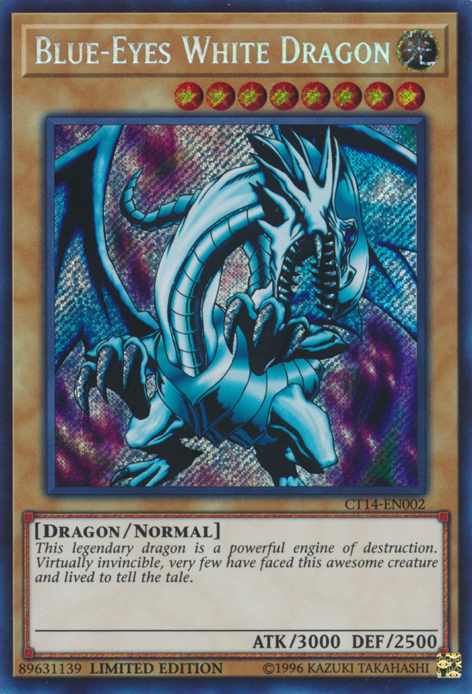 Blue-Eyes White Dragon [CT14-EN002] Secret Rare - Duel Kingdom