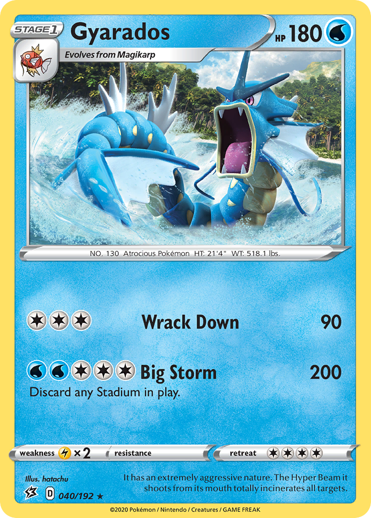 Gyarados (40/192) [Sword & Shield: Rebel Clash] - Duel Kingdom