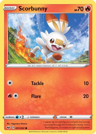 Scorbunny (31/202) (Premium Collection) [Sword & Shield: Base Set] - Duel Kingdom