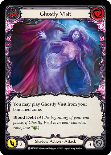 Ghostly Visit (Blue) [MON205] 1st Edition Normal - Duel Kingdom