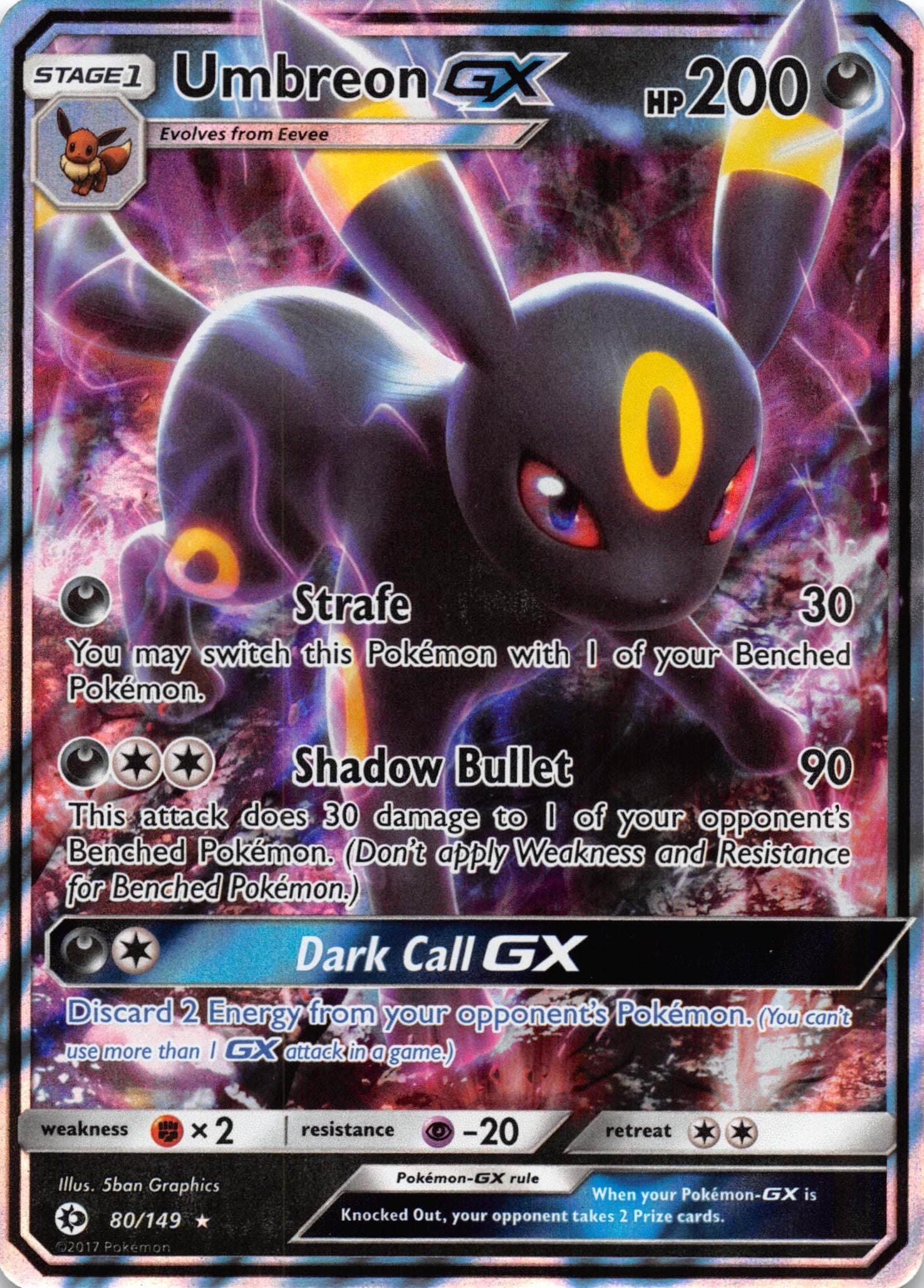 Umbreon GX (80) [SM Base Set] - Duel Kingdom