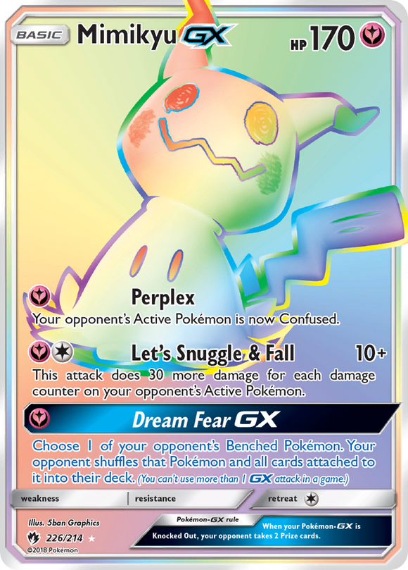 Mimikyu GX (226/214) [Sun & Moon: Lost Thunder] - Duel Kingdom