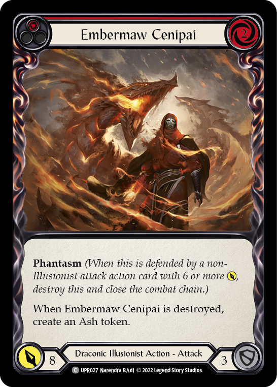 Embermaw Cenipai (Red) [UPR027] (Uprising)  Rainbow Foil