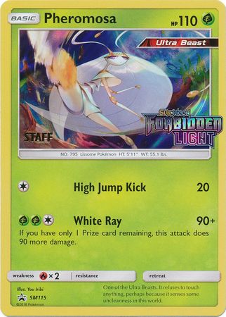 Pheromosa (Staff Prerelease Promo) (SM115) [Sun & Moon: Black Star Promos] - Duel Kingdom