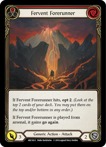 Fervent Forerunner (Red) [ARC182-C] 1st Edition Normal - Duel Kingdom