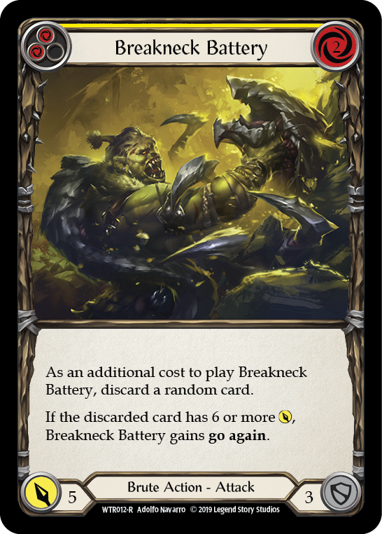 Breakneck Battery (Yellow) [WTR012-R] Alpha Print Normal - Duel Kingdom