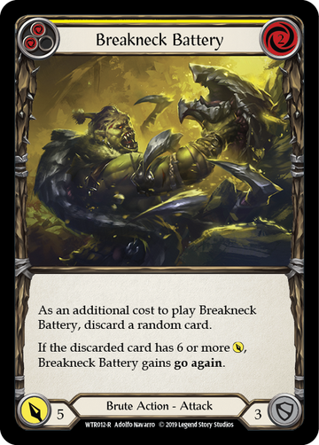Breakneck Battery (Yellow) [WTR012-R] Alpha Print Normal - Duel Kingdom