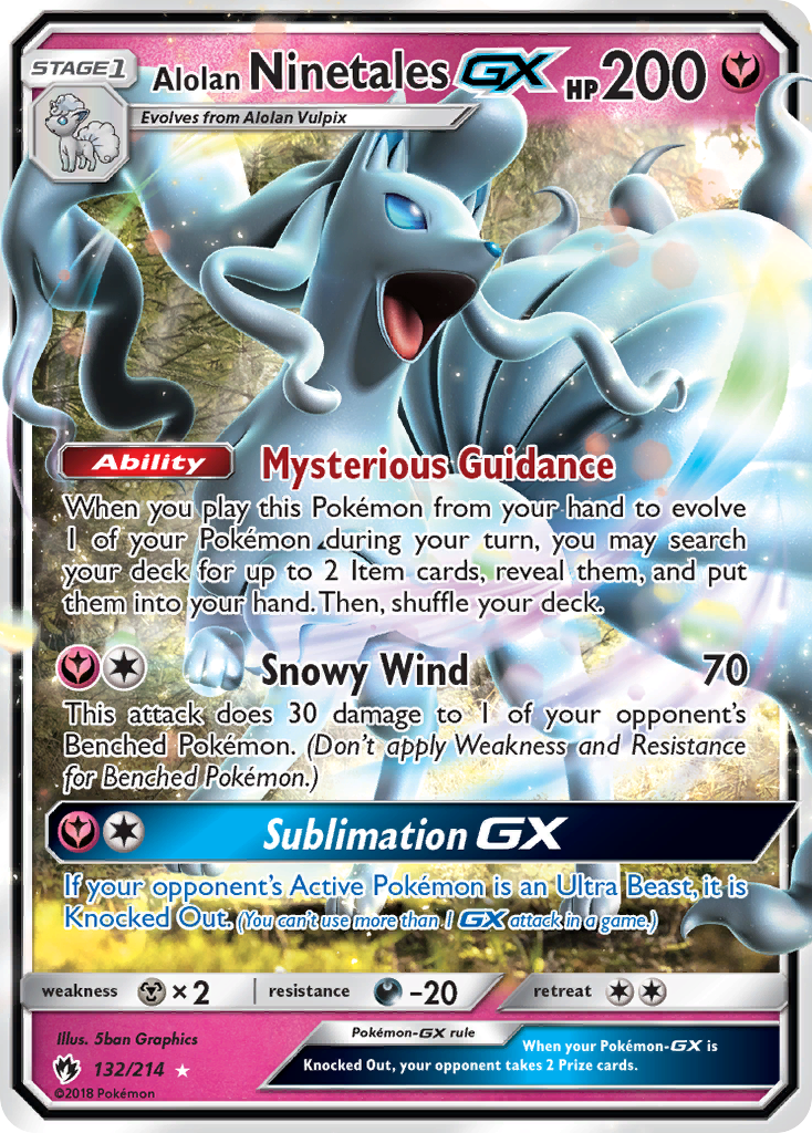 Alolan Ninetales GX (132/214) [Sun & Moon: Lost Thunder] - Duel Kingdom