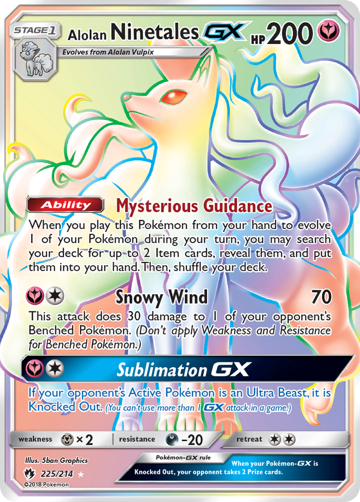 Alolan Ninetales GX (225/214) [Sun & Moon: Lost Thunder] - Duel Kingdom