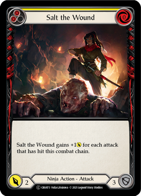 Salt the Wound (Rainbow Foil) [CRU073-RF] Unlimited Rainbow Foil - Duel Kingdom