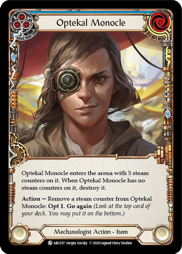 Optekal Monocle [ARC037] Unlimited Rainbow Foil - Duel Kingdom